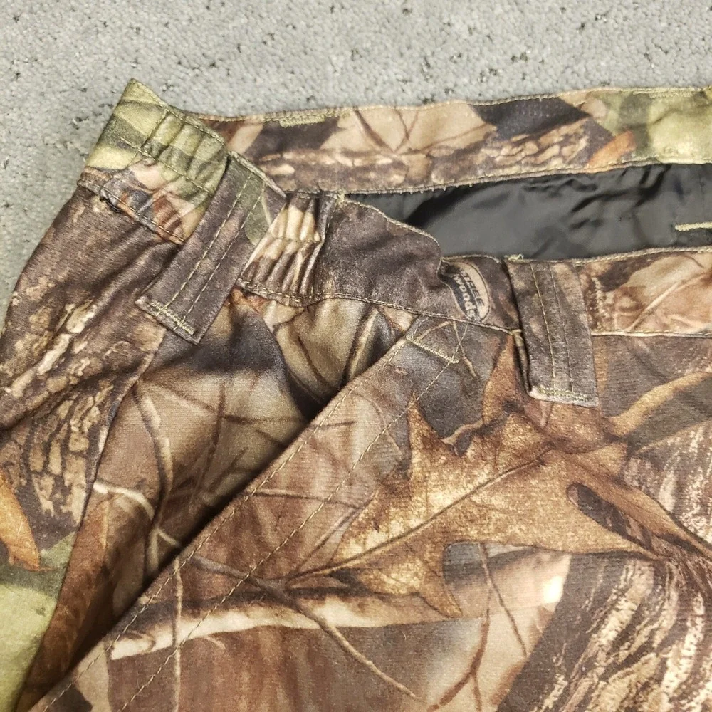 Woolrich Pants Mens XL Camo Cargo Realtree Hardwoods Green Snap Ankles Hunting